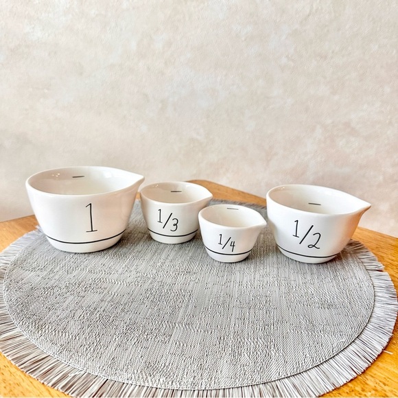 Rae Dunn Peanuts Snoopy & Woodstock Ceramic Measuring Cups 4 Designs NEW! - Picture 3 of 6